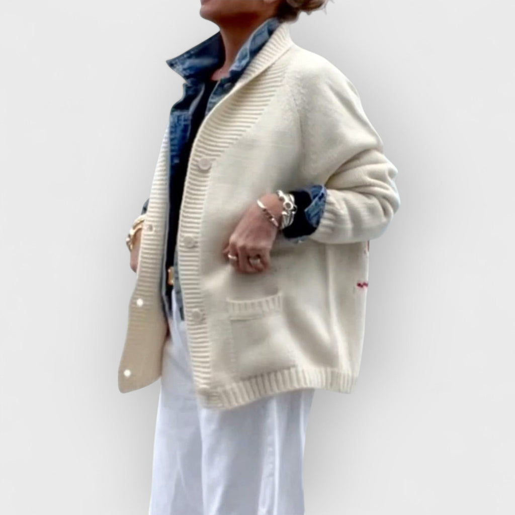DORIS - PLAYFUL LOBSTER CARDIGAN