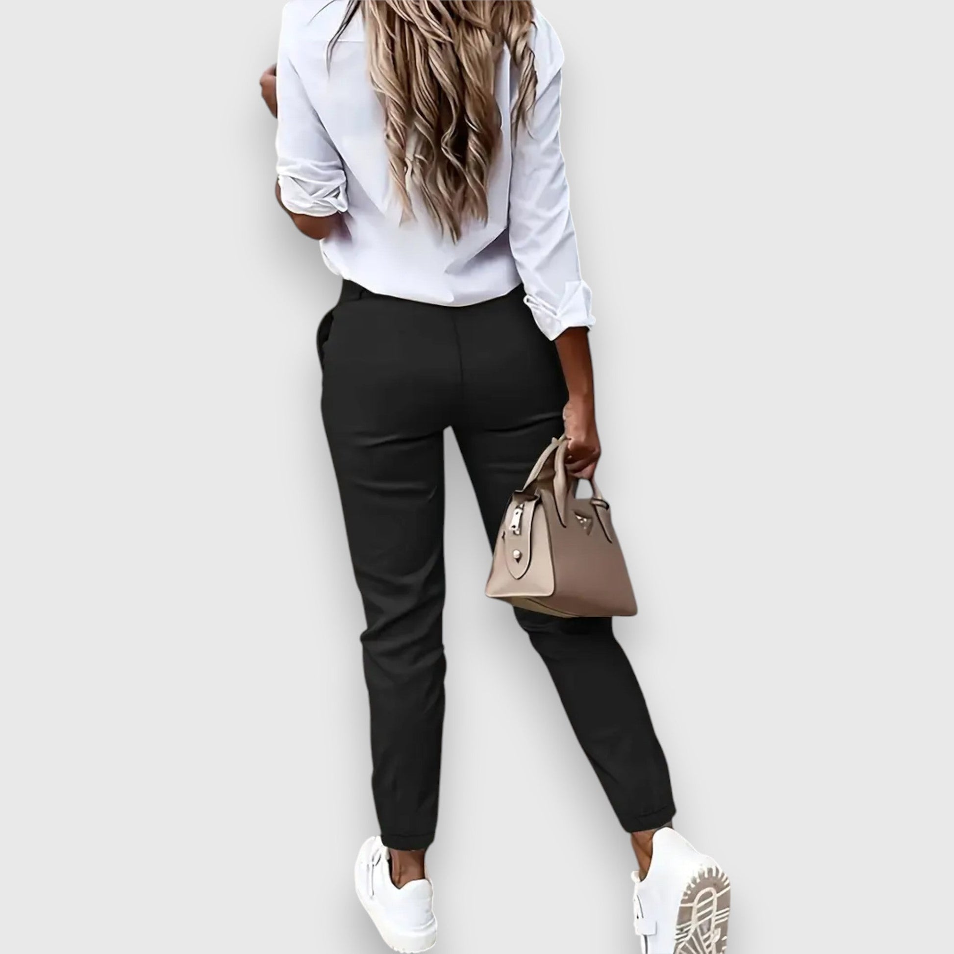 ALVINA - SLIM-FIT TAILORED TROUSERS