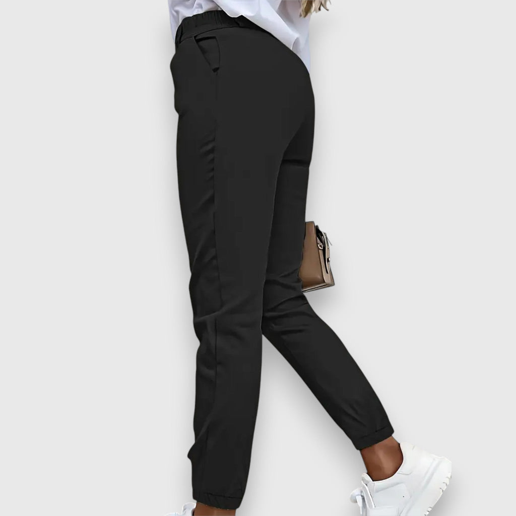 ALVINA - SLIM-FIT TAILORED TROUSERS