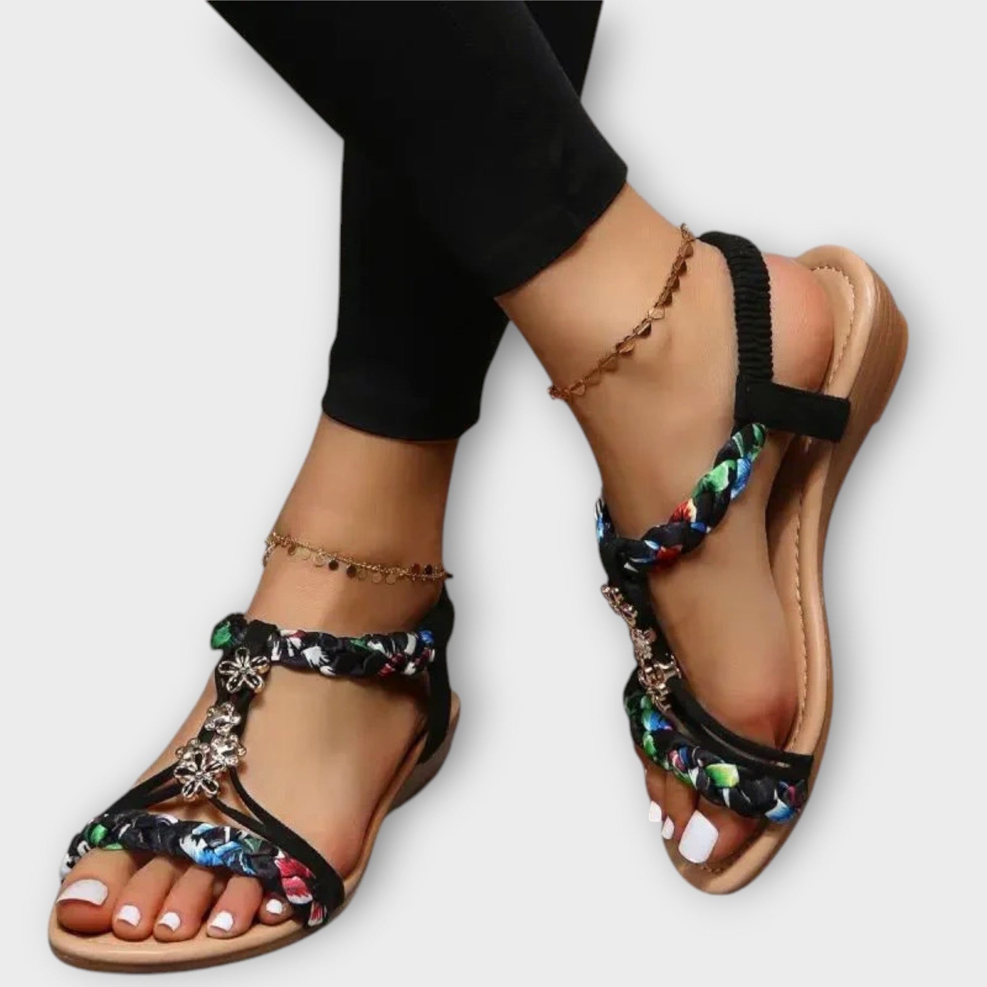 ROSALIE - BOHO WEDGE SANDALS