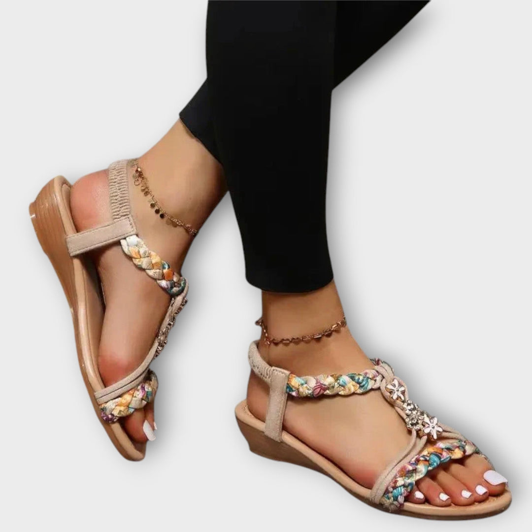 ROSALIE - BOHO WEDGE SANDALS