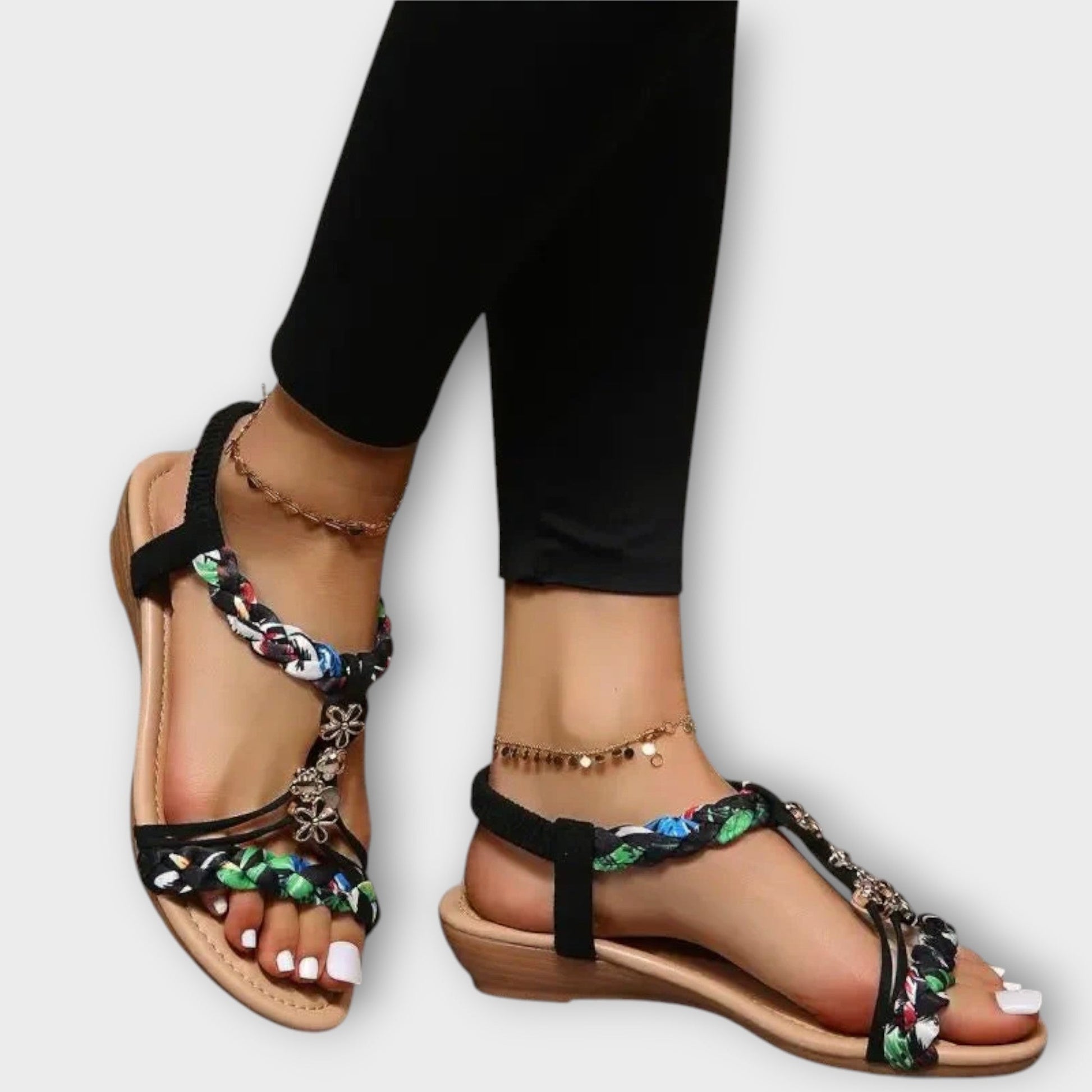 ROSALIE - BOHO WEDGE SANDALS