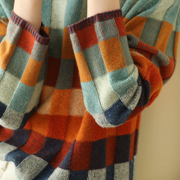 CELINE – MELANGE PATCHWORK JUMPER