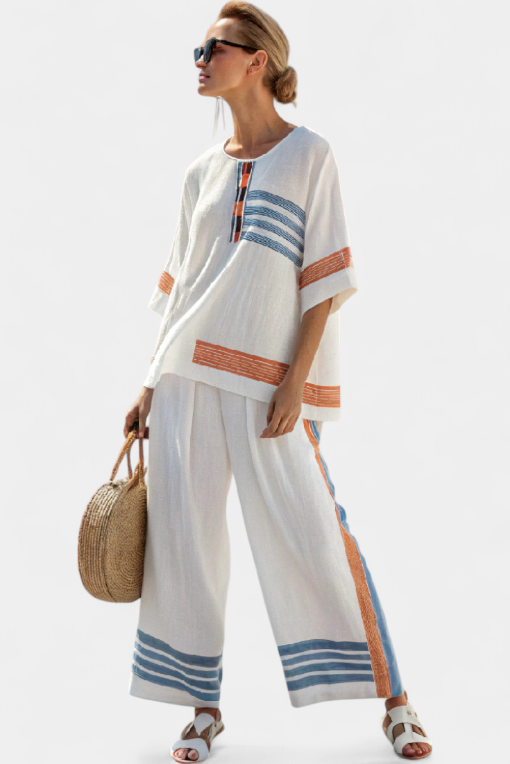FRANCINE – SUNSTRIPE EASE SET