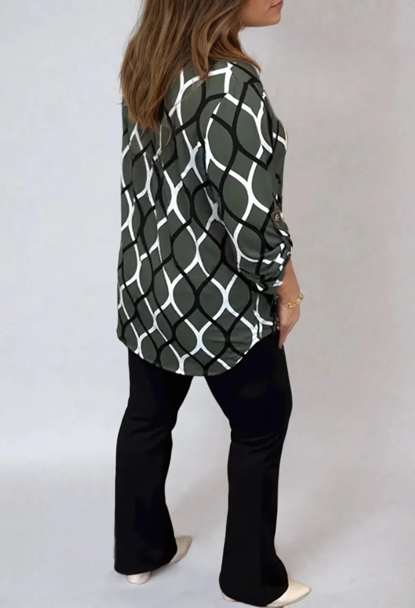 DANIELA – GRAPHIC PRINT BLOUSE