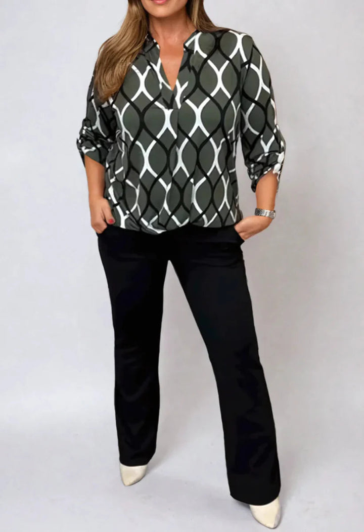 DANIELA – GRAPHIC PRINT BLOUSE