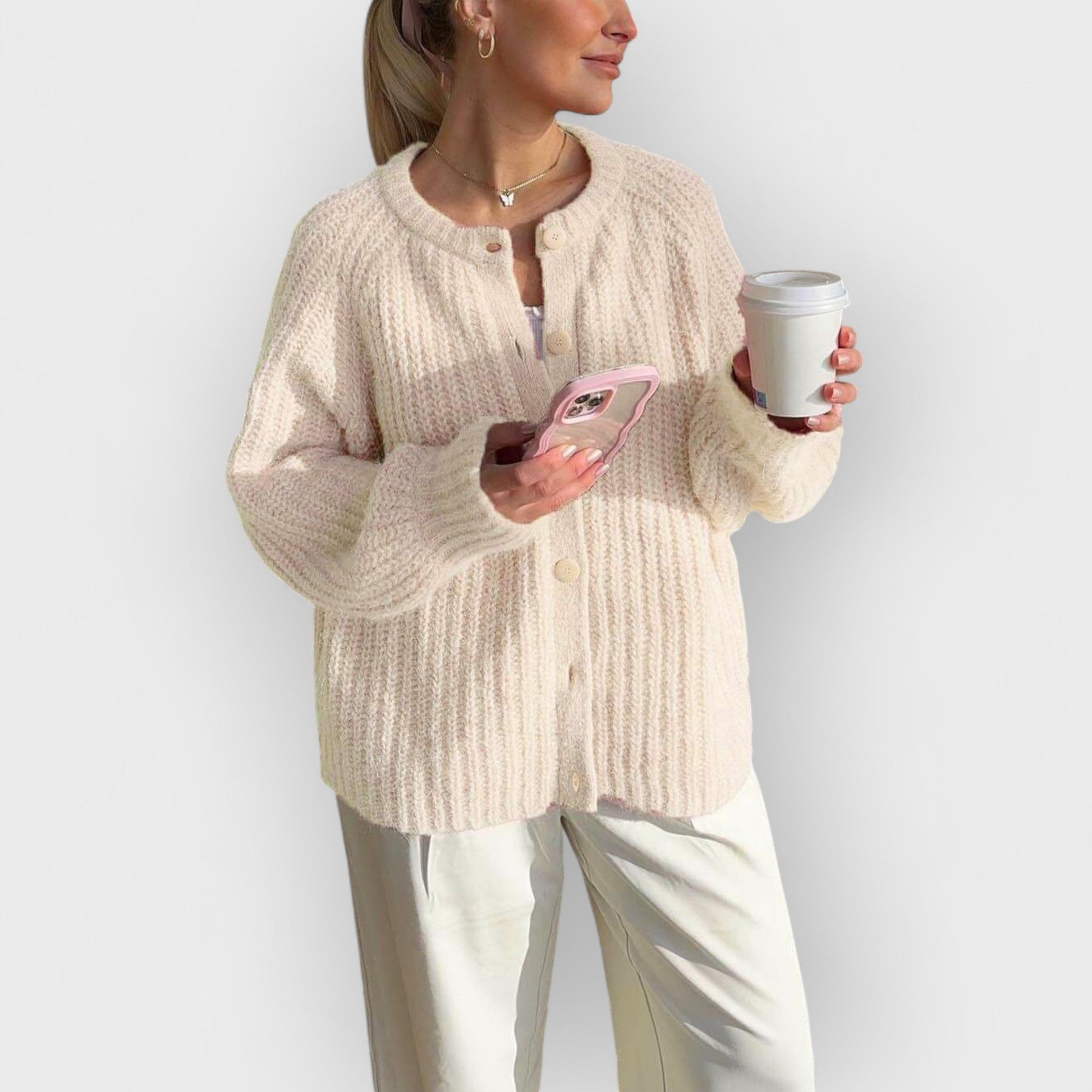 IRENE - SLIP-ON COMFORT CARDIGAN