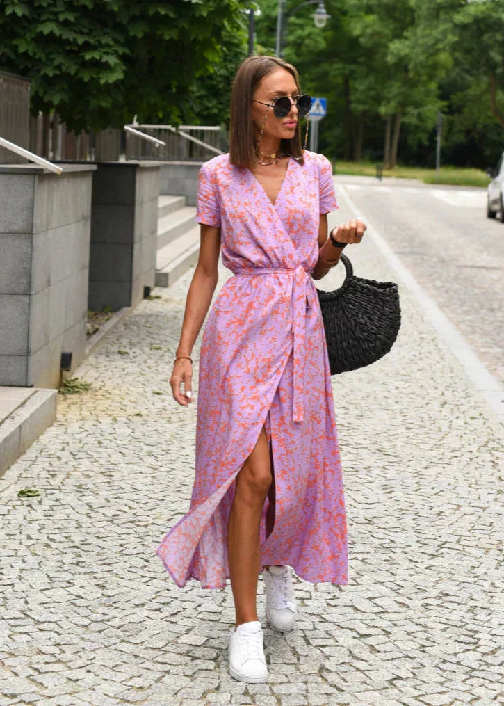 LOUISE - WRAP STYLE DRESS