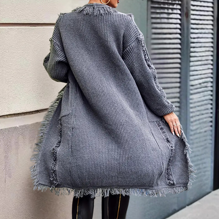 FREYA – FRINGE DETAIL CARDIGAN