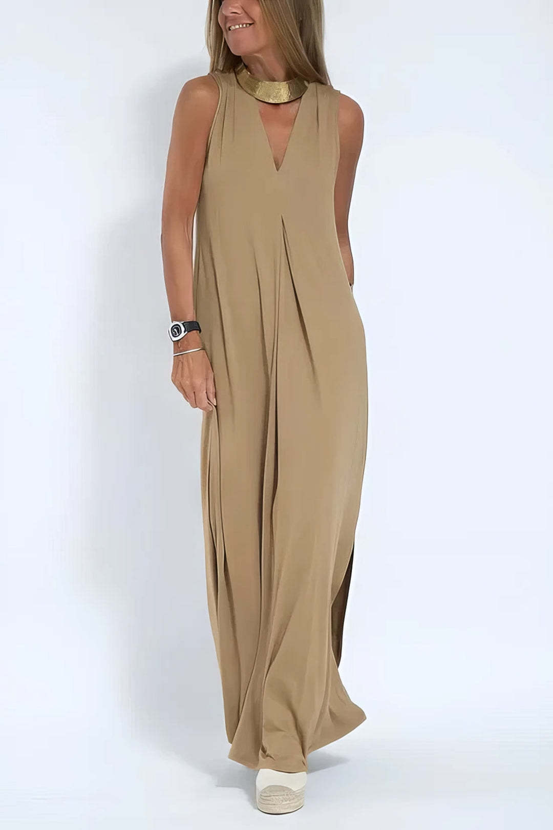 JANETTE - SCULPTED MAXI DRESS WITH CARDIGAN