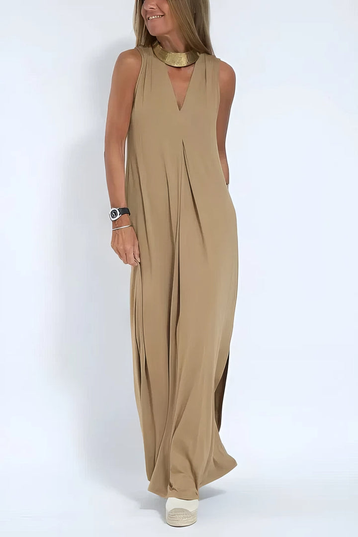 JANETTE - SCULPTED MAXI DRESS WITH CARDIGAN