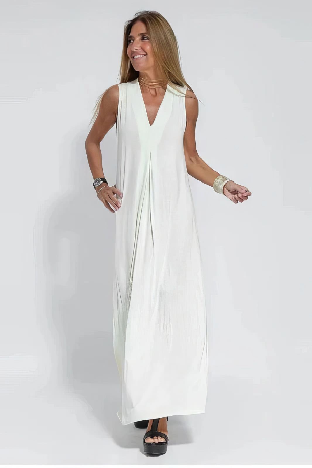 JANETTE - SCULPTED MAXI DRESS WITH CARDIGAN